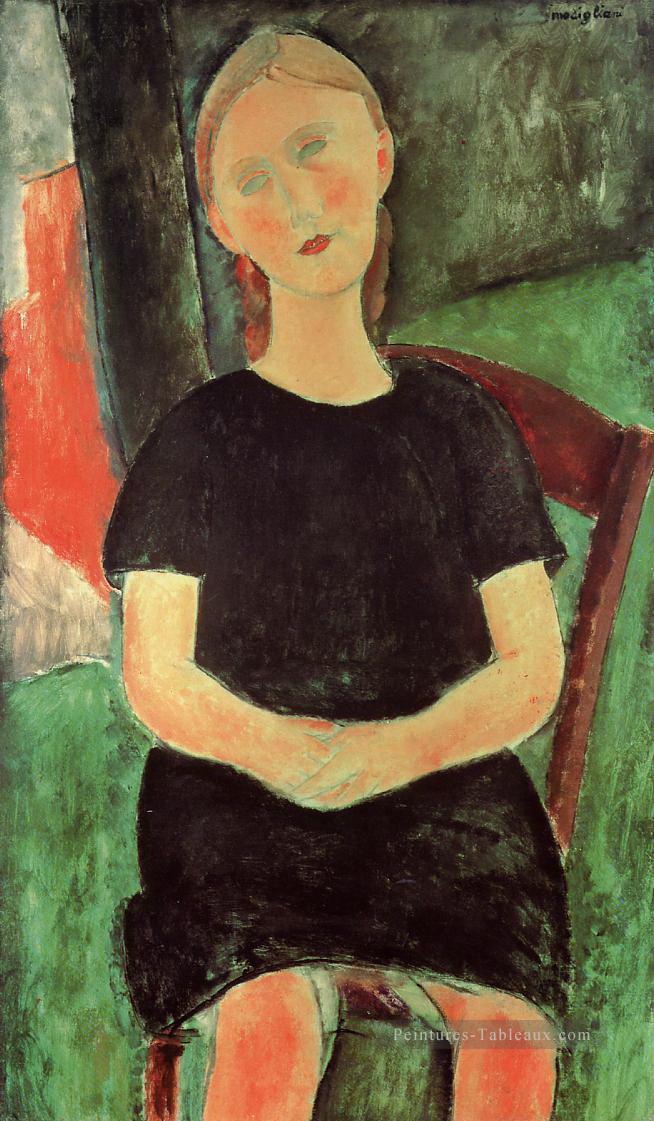 assise jeune femme Amedeo Modigliani Peintures à l'huile